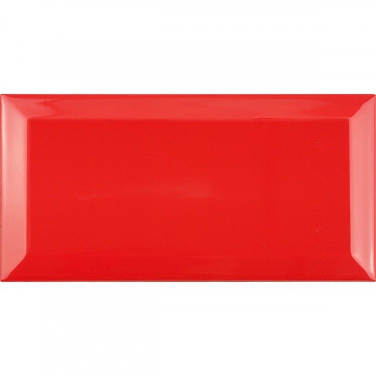 Bevelled Rojo Biselado BX 7,5x15cm FABRESA płytka ceramiczna