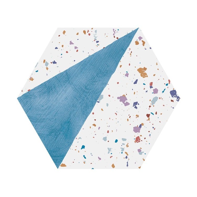 Stracciatella Blue Natural Hexagon 25x30cm APARICI płytka gresowa