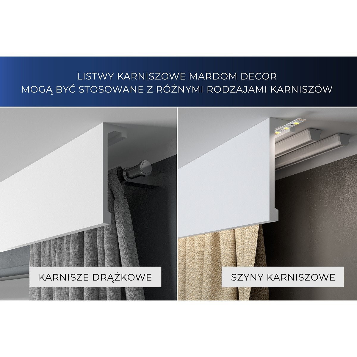 Mardom Decor QL046 Listwa Sufitowa karniszowa Mardom Decor QL046 Listwa Sufitowa karniszowa
