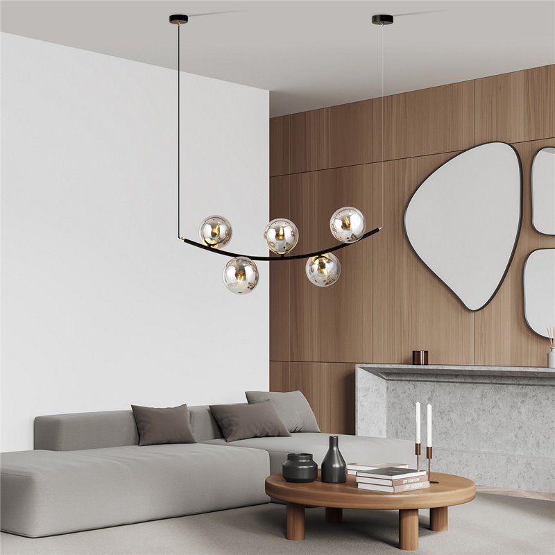 RITZ 5 BL GRAFIT EMIBIG Lampa wisząca RITZ 5 BL GRAFIT EMIBIG Lampa wisząca