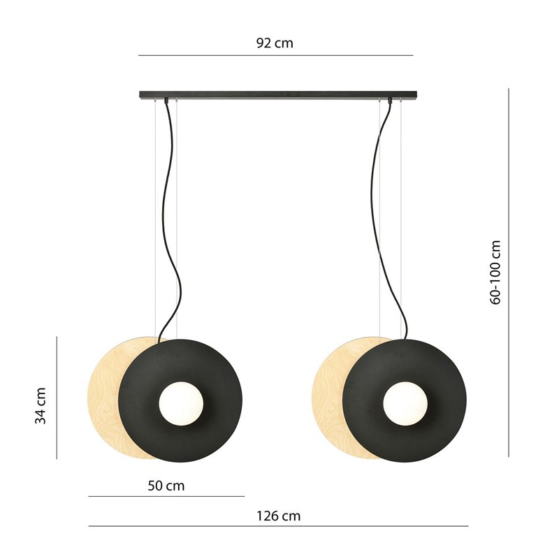 SOHO 4 BL OPAL EMIBIG Lampa wisząca SOHO 4 BL OPAL EMIBIG Lampa wisząca