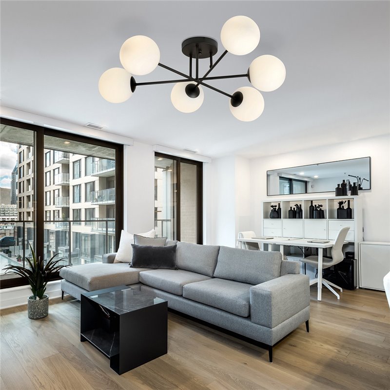 ROMA 6 BL OPAL EMIBIG Lampa sufitowa ROMA 6 BL OPAL EMIBIG Lampa sufitowa
