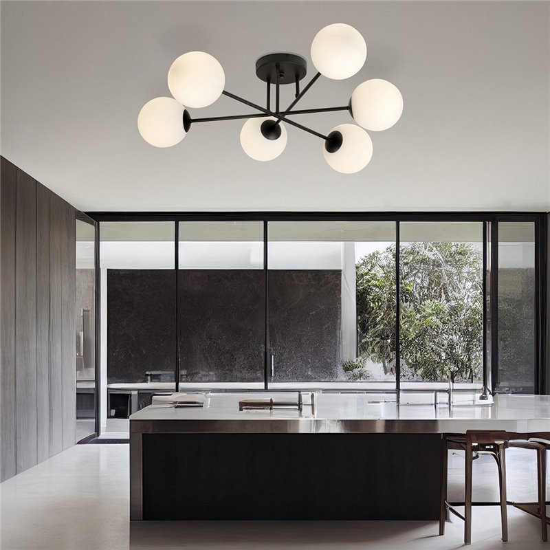 ROMA 6 BL OPAL EMIBIG Lampa sufitowa ROMA 6 BL OPAL EMIBIG Lampa sufitowa