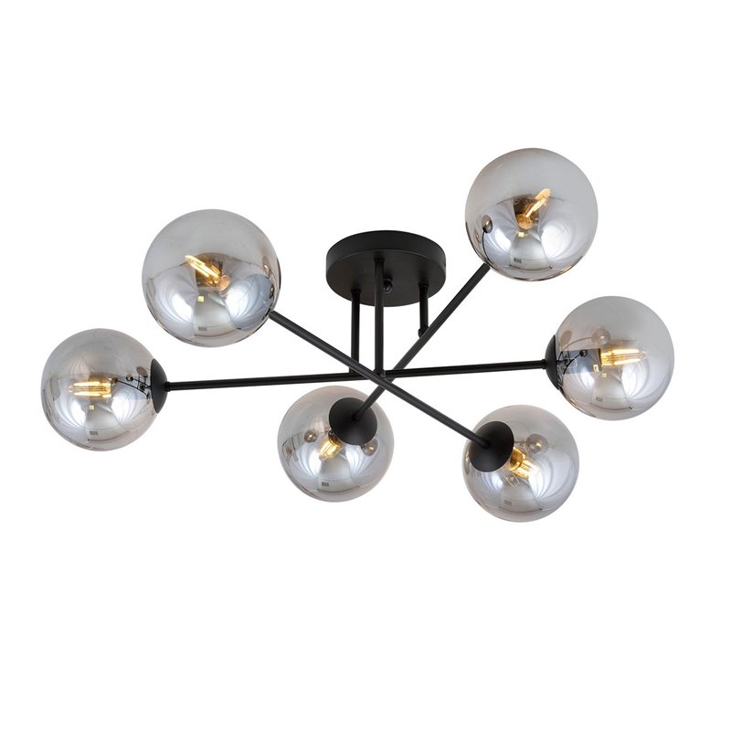 ROMA 6 BL GRAFIT EMIBIG Lampa sufitowa ROMA 6 BL GRAFIT EMIBIG Lampa sufitowa