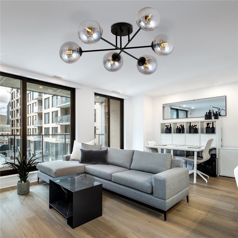 ROMA 6 BL GRAFIT EMIBIG Lampa sufitowa ROMA 6 BL GRAFIT EMIBIG Lampa sufitowa