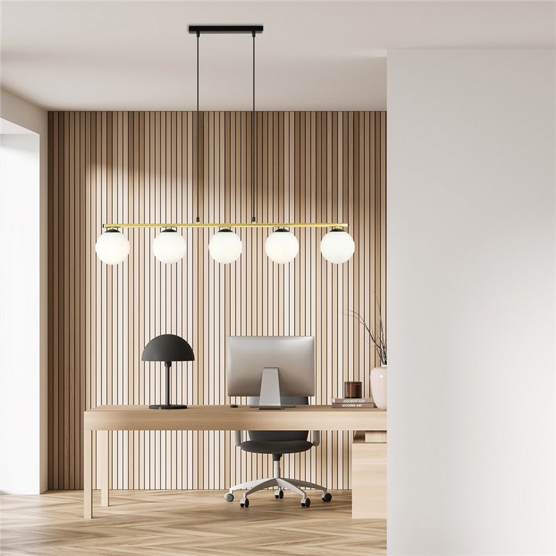 ALLORA 5 BL OPAL EMIBIG Lampa wisząca ALLORA 5 BL OPAL EMIBIG Lampa wisząca