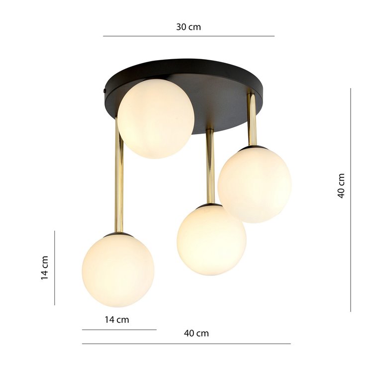 DOLCE 4 BL OPAL EMIBIG Lampa sufitowa