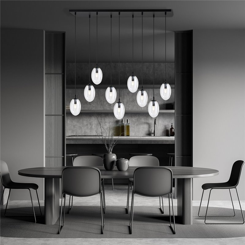 ASTRAL 9 BL TRANSPARENT EMIBIG Lampa wisząca ASTRAL 9 BL TRANSPARENT EMIBIG Lampa wisząca