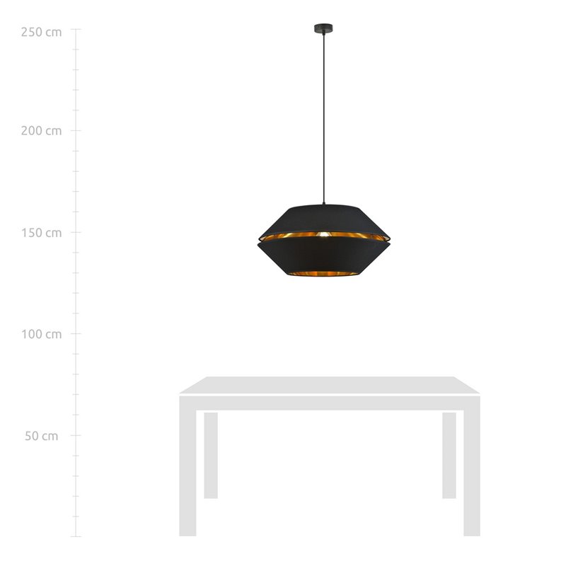 PIANO 1 BLACK/GOLD EMIBIG Lampa wisząca PIANO 1 BLACK/GOLD EMIBIG Lampa wisząca
