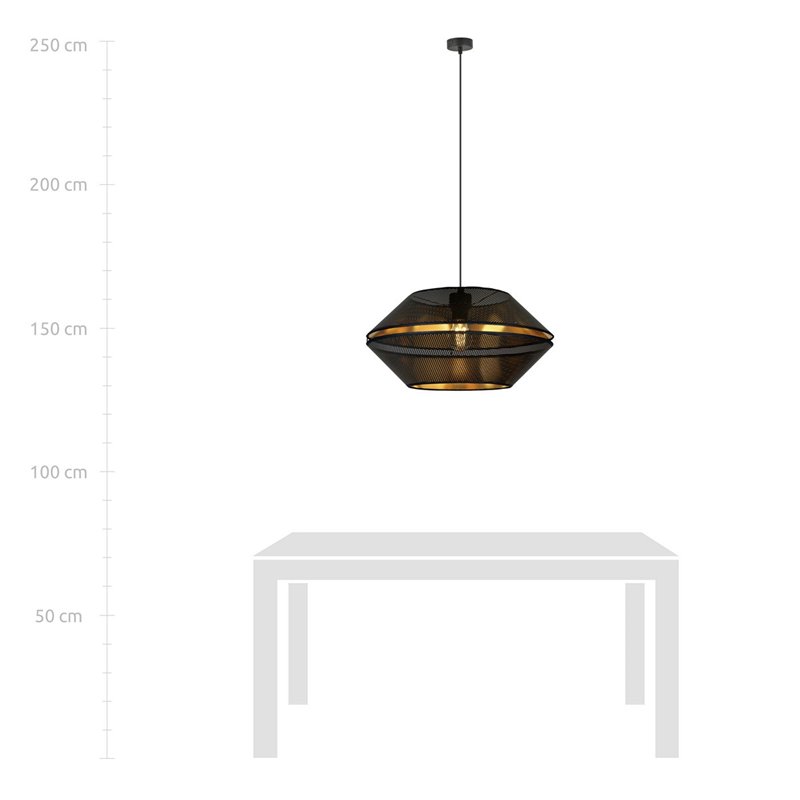 MALIA 1 BLACK/GOLD EMIBIG Lampa wisząca MALIA 1 BLACK/GOLD EMIBIG Lampa wisząca