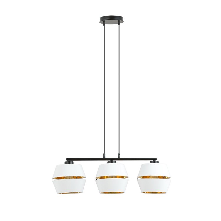 MALIA 3 WHITE/GOLD EMIBIG Lampa wisząca