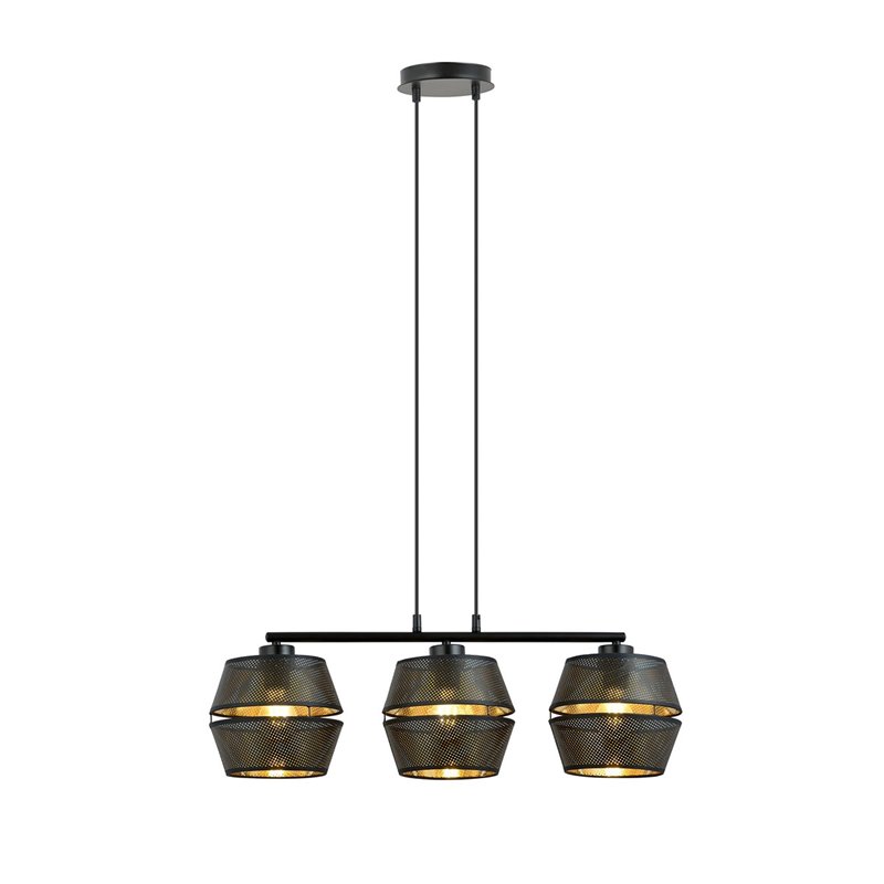 MALIA 3 BLACK/GOLD EMIBIG Lampa wisząca MALIA 3 BLACK/GOLD EMIBIG Lampa wisząca