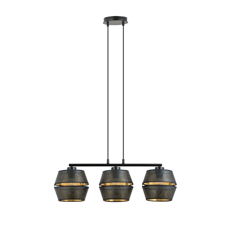 MALIA 3 BLACK/GOLD EMIBIG Lampa wisząca MALIA 3 BLACK/GOLD EMIBIG Lampa wisząca