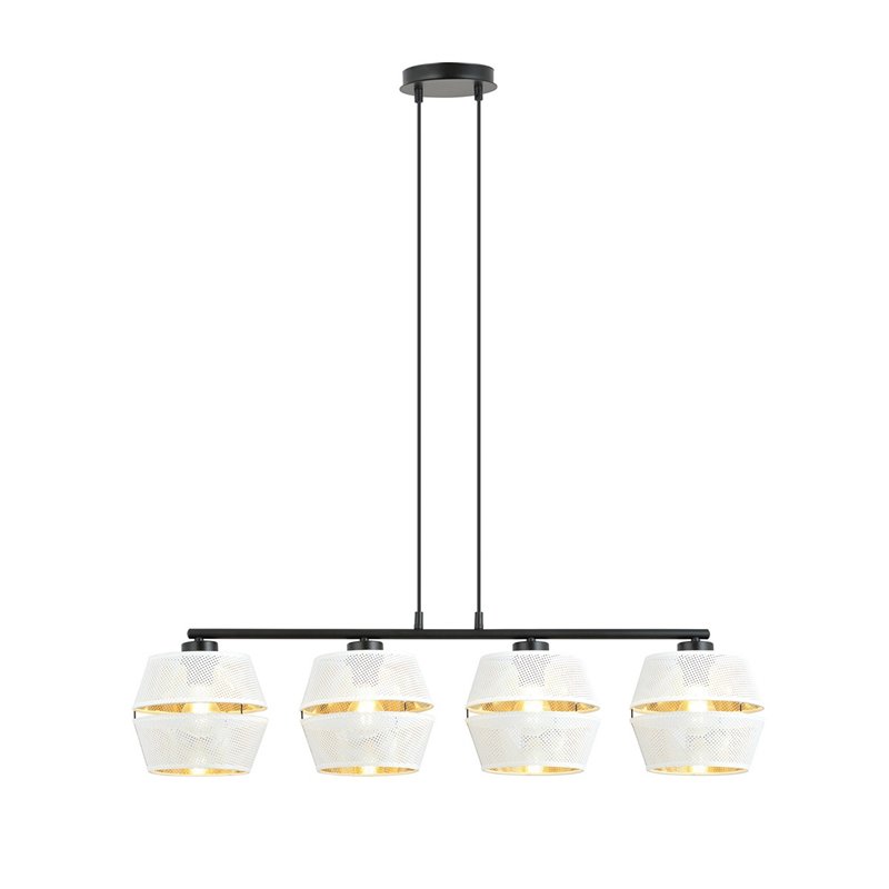 MALIA 4 WHITE/GOLD EMIBIG Lampa wisząca MALIA 4 WHITE/GOLD EMIBIG Lampa wisząca
