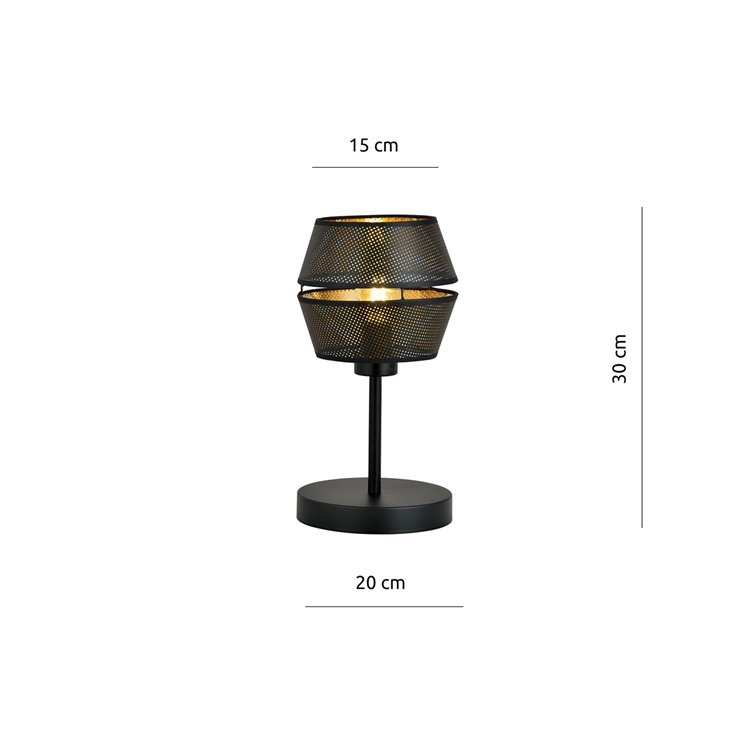 MALIA LN BLACK/GOLD EMIBIG Lampa stołowa