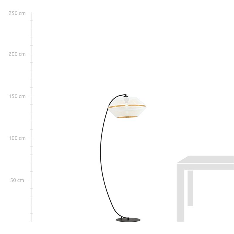 MALIA LP WHITE/GOLD EMIBIG Lampa podłogowa MALIA LP WHITE/GOLD EMIBIG Lampa podłogowa