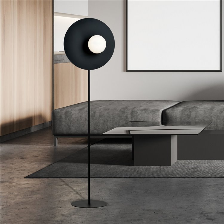 OSLO LP BLACK/OPAL EMIBIG Lampa podłogowa