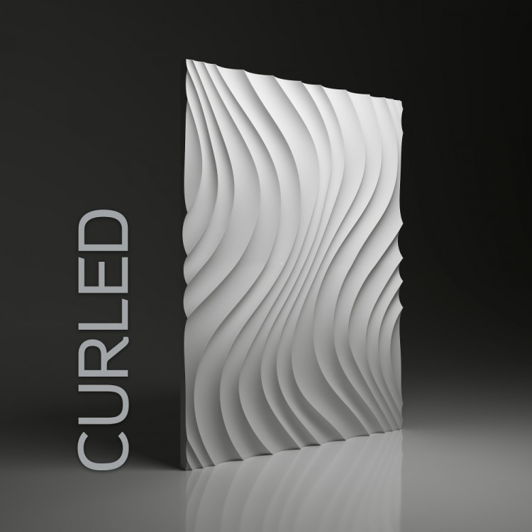 Curled DUNES panel ścienny 3D