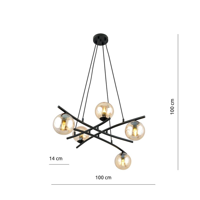 ESSA 5 MIODOWY EMIBIG Lampa wisząca ESSA 5 MIODOWY EMIBIG Lampa wisząca