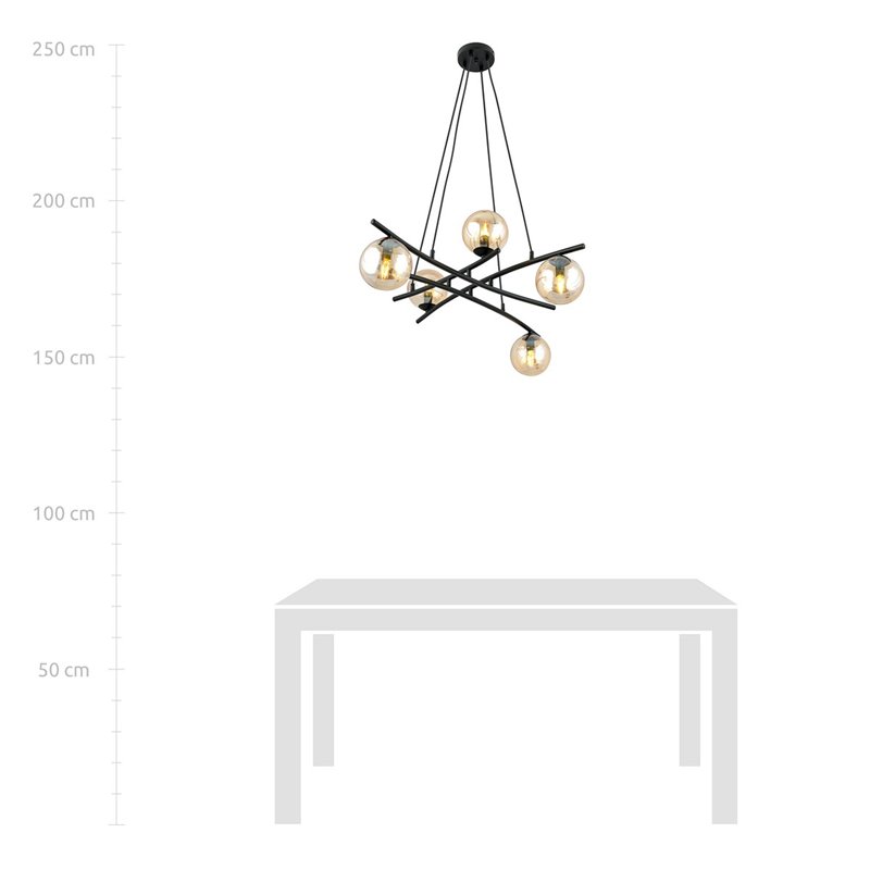 ESSA 5 MIODOWY EMIBIG Lampa wisząca ESSA 5 MIODOWY EMIBIG Lampa wisząca