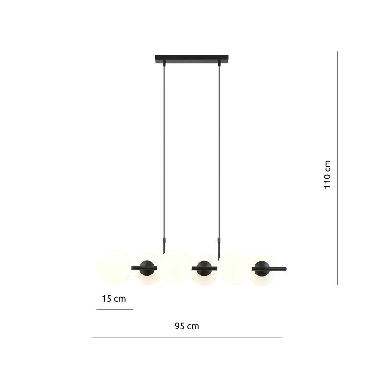 RORY 6 OPAL EMIBIG Lampa wisząca