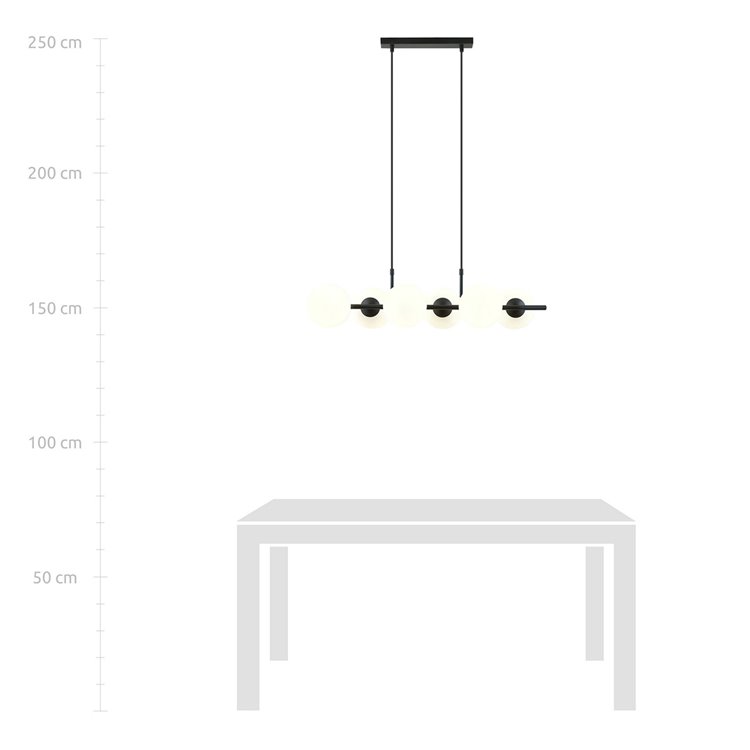 RORY 6 OPAL EMIBIG Lampa wisząca