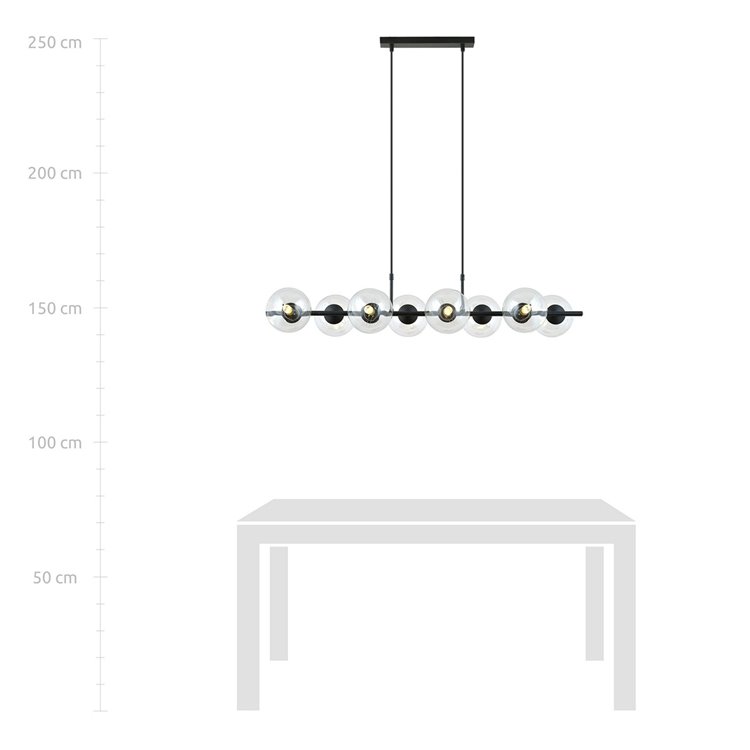 RORY 8 TRANSPARENT EMIBIG Lampa wisząca