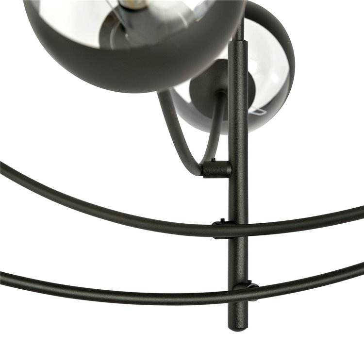 HUNTER 6 BLACK/STRIPE EMIBIG Lampa sufitowa