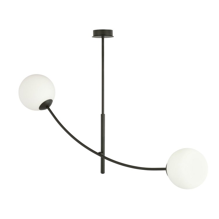 HUNTER 2 BLACK/OPAL EMIBIG Lampa sufitowa