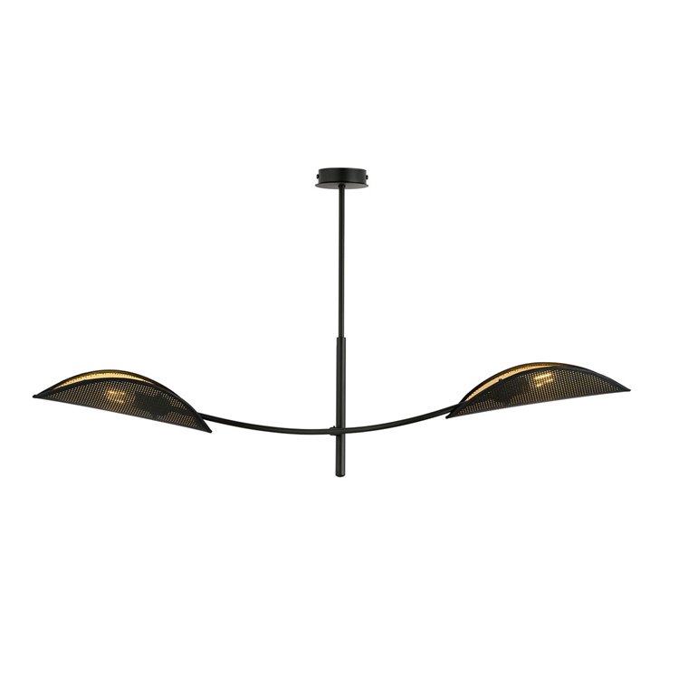 LOTUS 2 BLACK/GOLD EMIBIG Lampa sufitowa