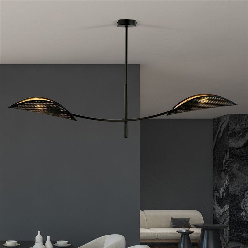 LOTUS 2 BLACK/GOLD EMIBIG Lampa sufitowa LOTUS 2 BLACK/GOLD EMIBIG Lampa sufitowa