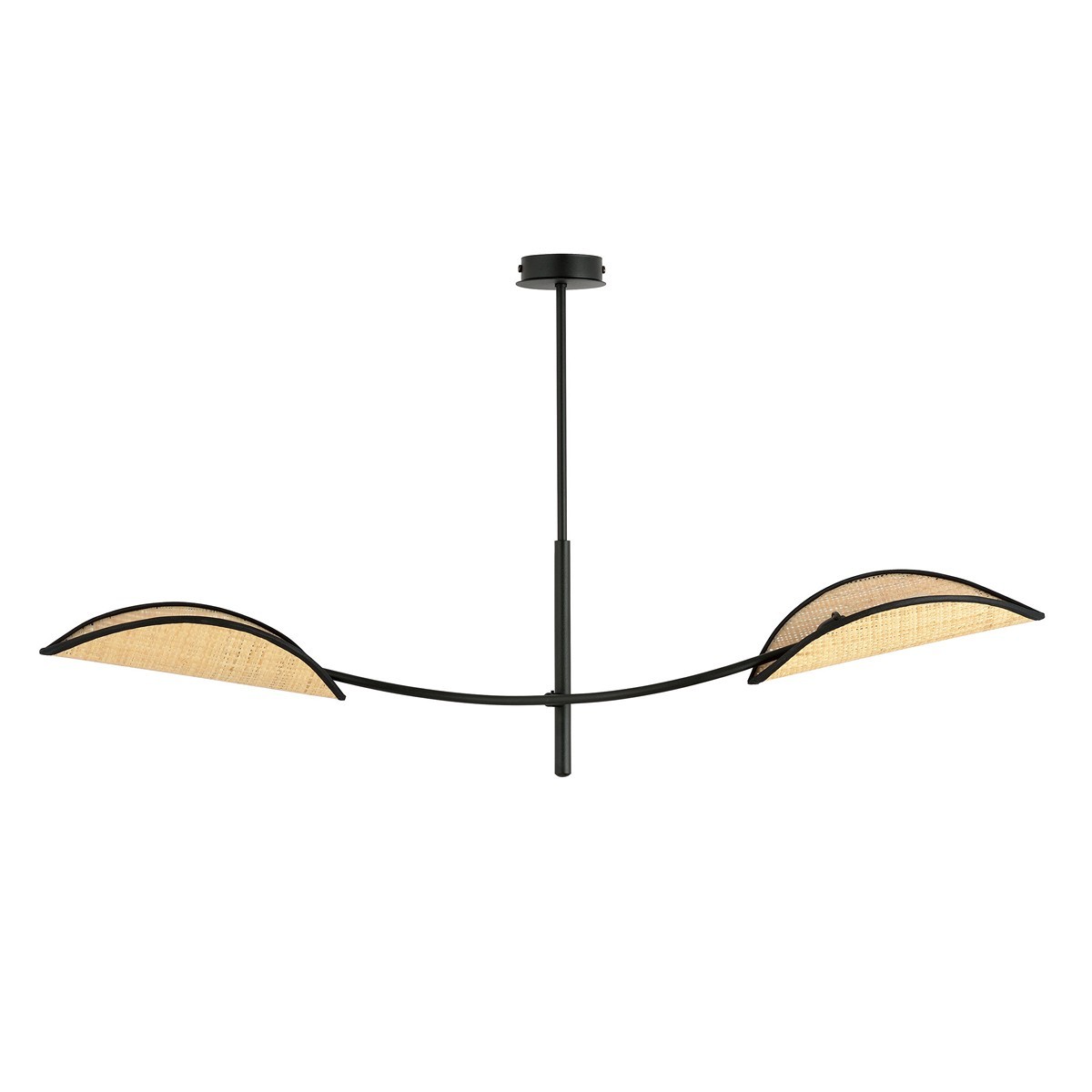 LOTUS 2 BLACK/RATTAN EMIBIG Lampa sufitowa LOTUS 2 BLACK/RATTAN EMIBIG Lampa sufitowa