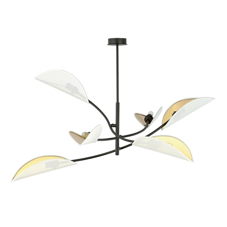 LOTUS 6 WHITE/GOLD EMIBIG Lampa sufitowa