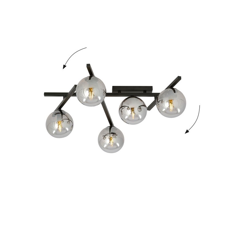 SMART 5 BLACK/GRAFIT EMIBIG Lampa sufitowa