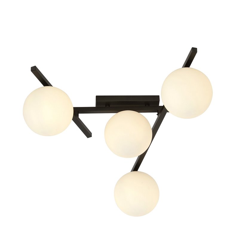 SMART 4 BLACK/OPAL EMIBIG Lampa sufitowa SMART 4 BLACK/OPAL EMIBIG Lampa sufitowa