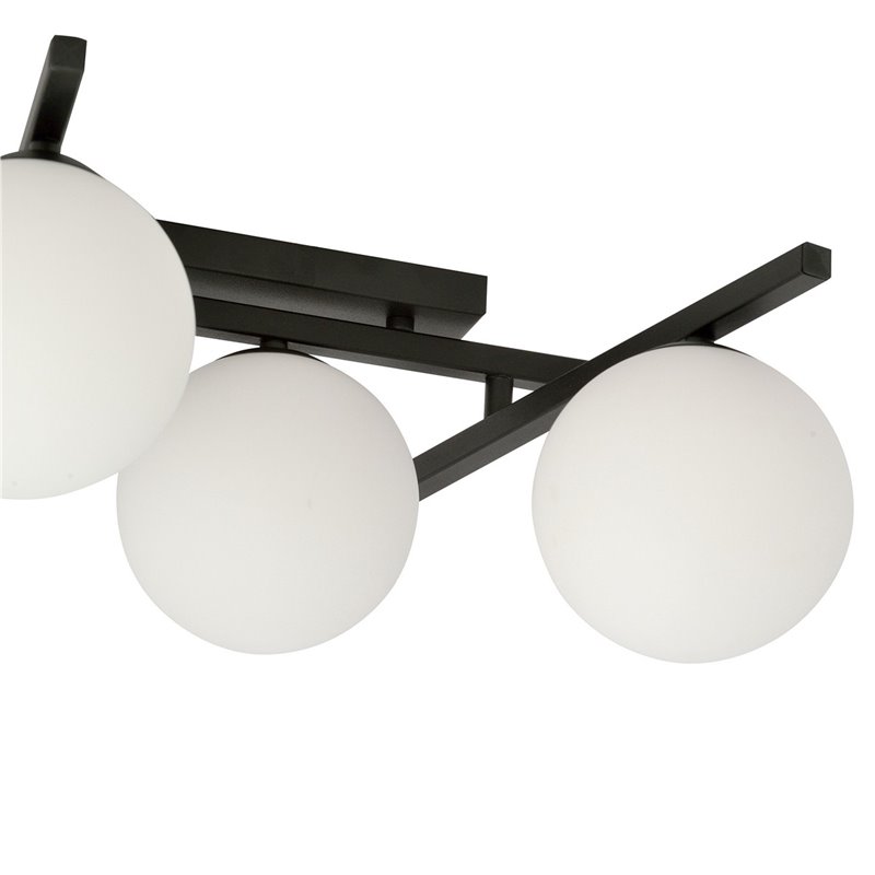 SMART 4 BLACK/OPAL EMIBIG Lampa sufitowa SMART 4 BLACK/OPAL EMIBIG Lampa sufitowa