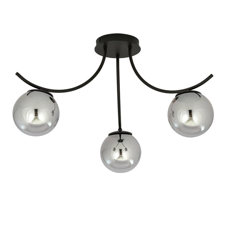 BOSTON 3 BLACK/GRAFIT EMIBIG Lampa sufitowa