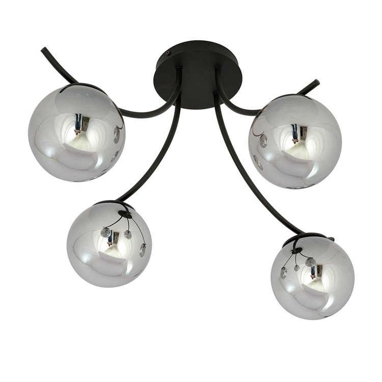 BOSTON 4 BLACK/GRAFIT EMIBIG Lampa sufitowa