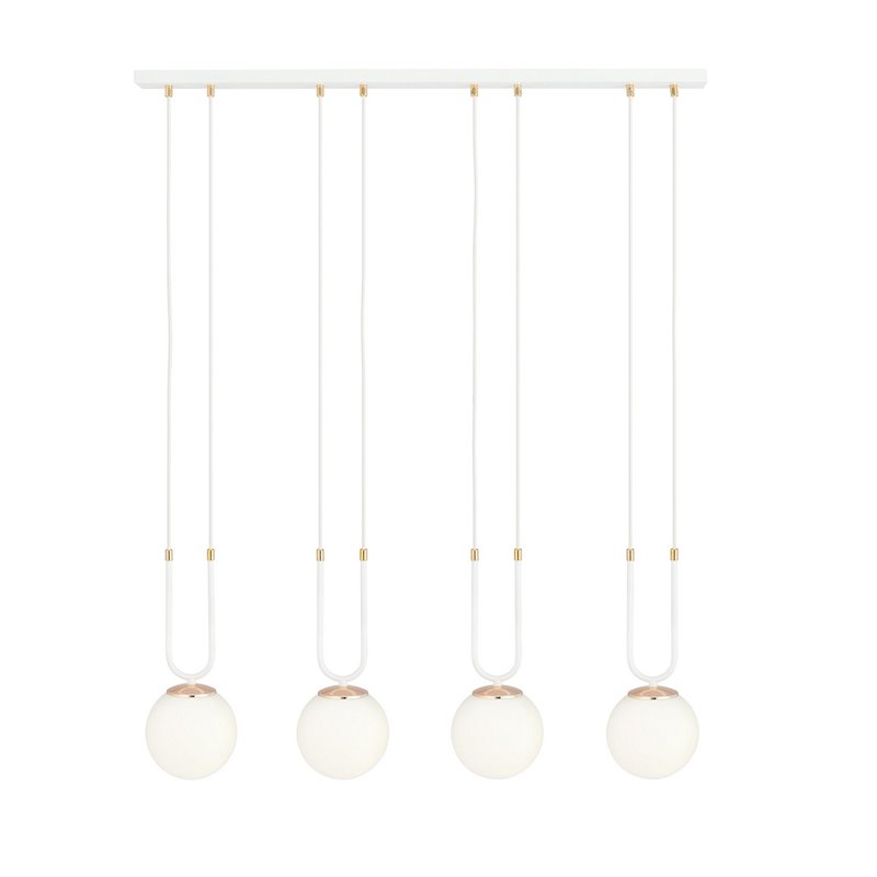 GLAM 4 WHITE/OPAL EMIBIG Lampa wisząca GLAM 4 WHITE/OPAL EMIBIG Lampa wisząca