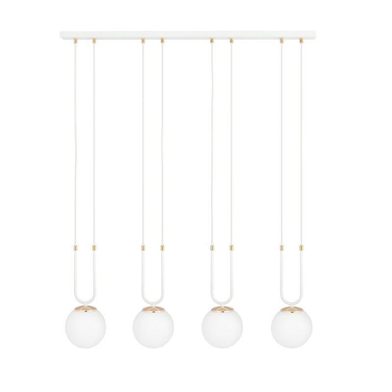 GLAM 4 WHITE/OPAL EMIBIG Lampa wisząca GLAM 4 WHITE/OPAL EMIBIG Lampa wisząca