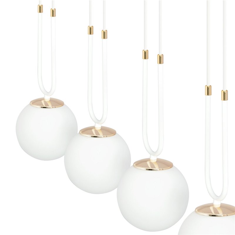 GLAM 4 WHITE/OPAL EMIBIG Lampa wisząca GLAM 4 WHITE/OPAL EMIBIG Lampa wisząca