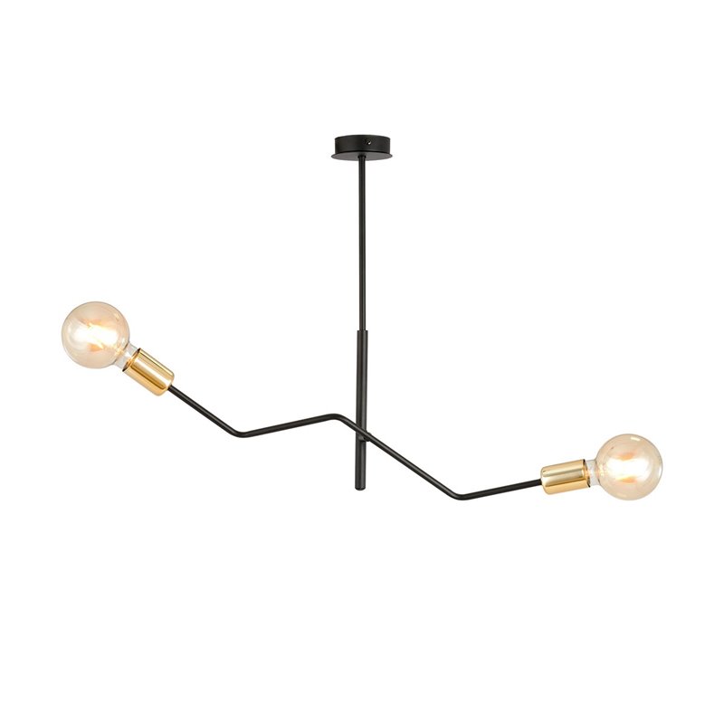 BOLT 2 BLACK GOLD EMIBIG Lampa sufitowa BOLT 2 BLACK GOLD EMIBIG Lampa sufitowa