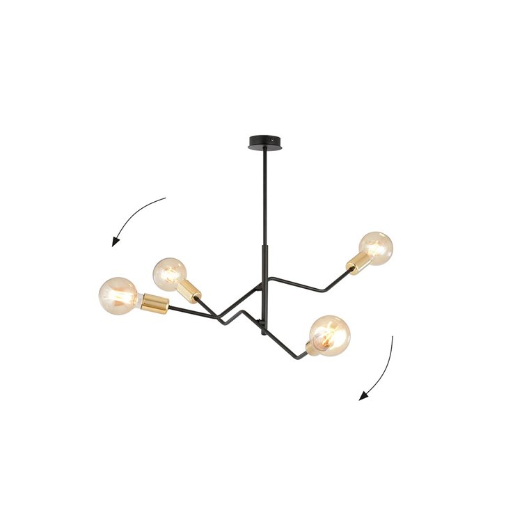 BOLT 4 BLACK GOLD EMIBIG Lampa sufitowa