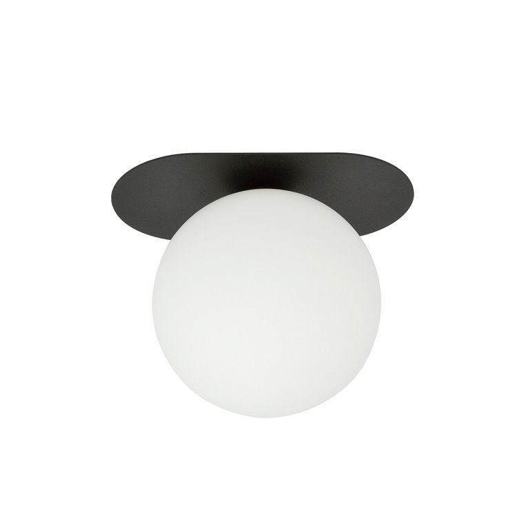 PLAZA 1 BLACK/OPAL EMIBIG Lampa sufitowa