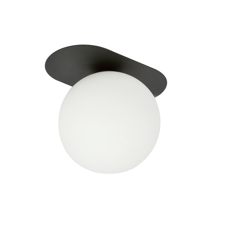 PLAZA 1 BLACK/OPAL EMIBIG Lampa sufitowa