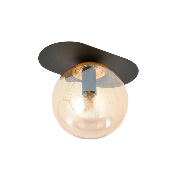 PLAZA 1 BLACK/MIODOWY EMIBIG Lampa sufitowa