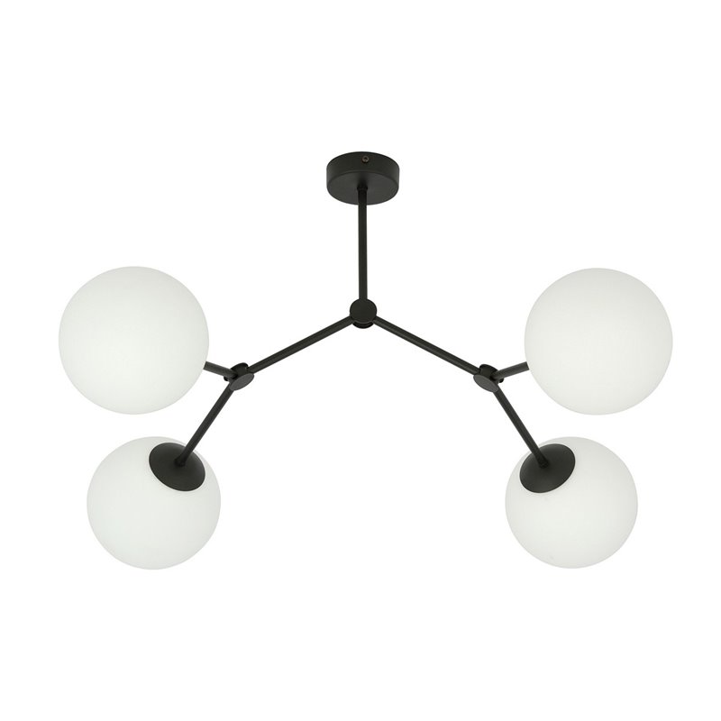 SPACE 4 BLACK/OPAL EMIBIG Lampa sufitowa SPACE 4 BLACK/OPAL EMIBIG Lampa sufitowa