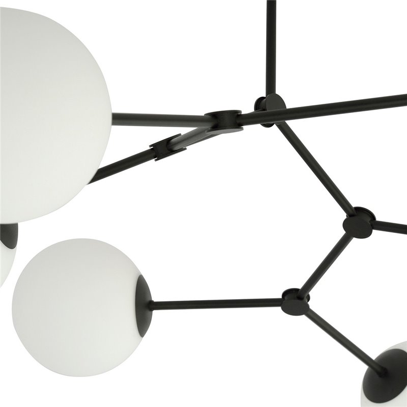 SPACE 4 BLACK/OPAL EMIBIG Lampa sufitowa SPACE 4 BLACK/OPAL EMIBIG Lampa sufitowa