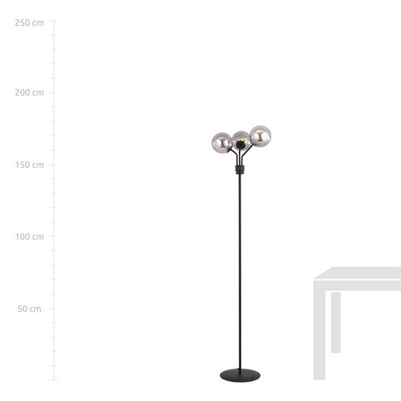 NOVA LP3 BLACK/GRAFIT EMIBIG Lampa podłogowa NOVA LP3 BLACK/GRAFIT EMIBIG Lampa podłogowa