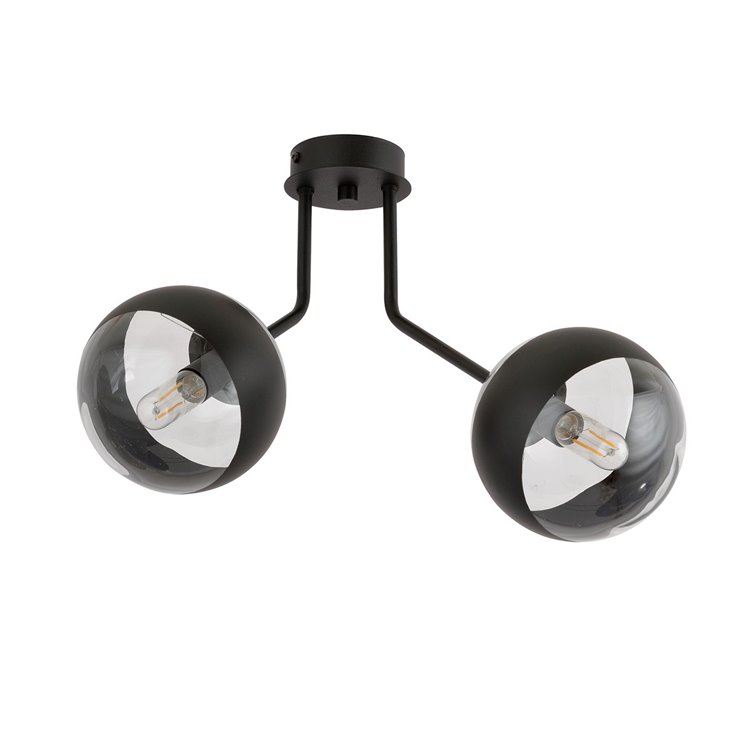 NOVA 2 BLACK/STRIPE EMIBIG Lampa sufitowa